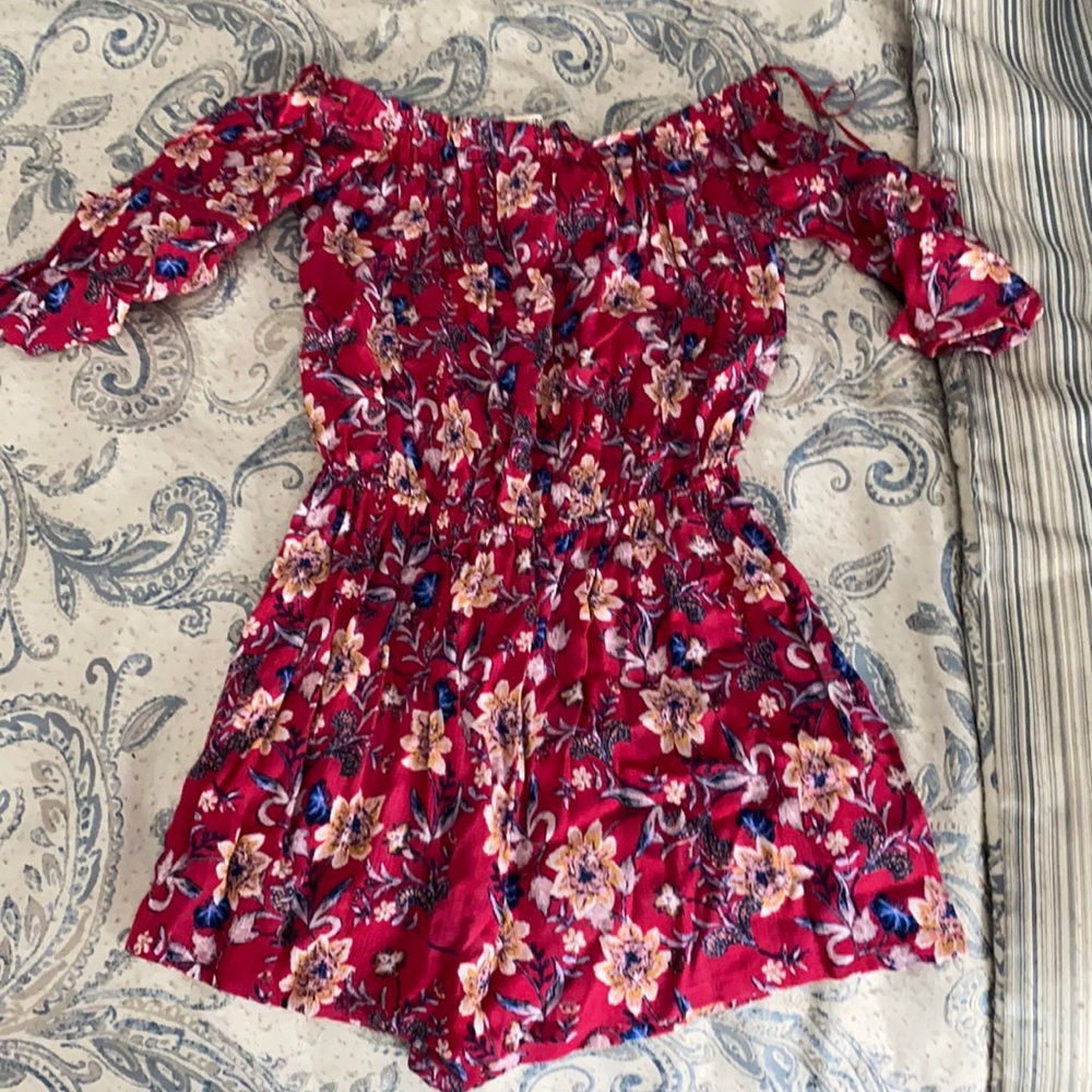 Off the shoulder romper NEVER WORN